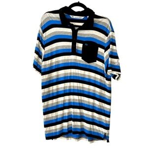 Travis Mathew Striped Polo (L)